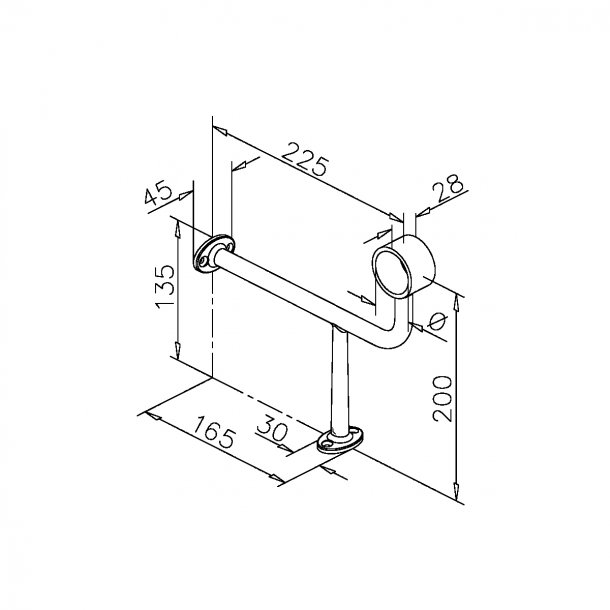 Rrholder, bardisk - fodhviler PVD<br> 38.1 &amp; 50.8 mm