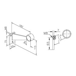 Rrholder, bardisk - fodhviler PVD<br> 38,1 &amp; 50.8 mm