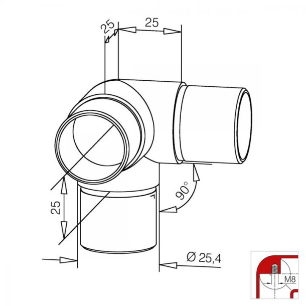 Rrholder PVD 90 + 1 90