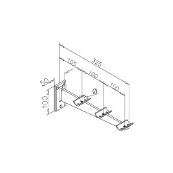 Rrholder - Garderobe-hylde/stang