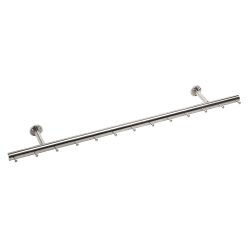 Garderobestnger m. knage <br> 4 forskellige PVD overflader