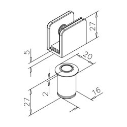 Magnet d�rstop til glasd�re