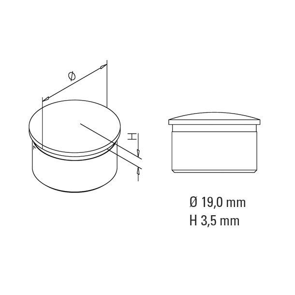 Rrende<br>19 - 25 - 38 -  50 mm PVD