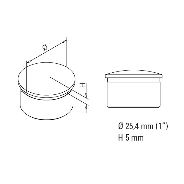 Rrende<br>19 - 25 - 38 -  50 mm PVD