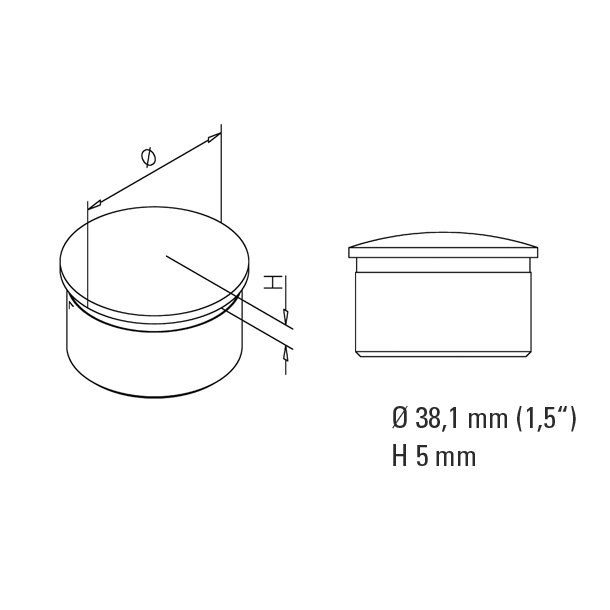 Rrende<br>19 - 25 - 38 -  50 mm PVD