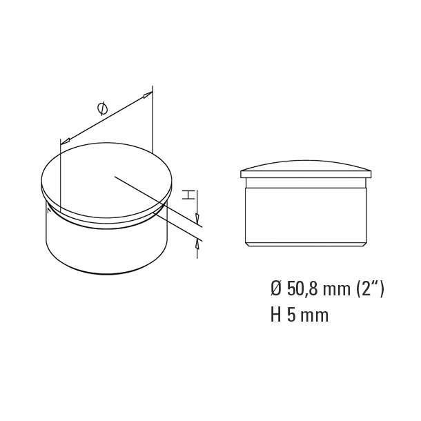 Rrende<br>19 - 25 - 38 -  50 mm PVD