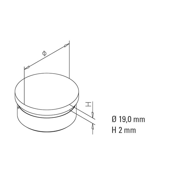 Rrende<br> 19 - 25 - 38 -  50 mm PVD
