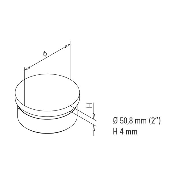 Rrende<br> 19 - 25 - 38 -  50 mm PVD