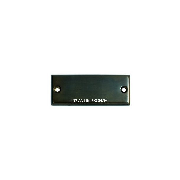 Bogstaver 80mm med stifter Antik bronze E