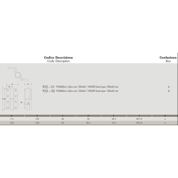 Hngsler, messing 100 x 60 mm