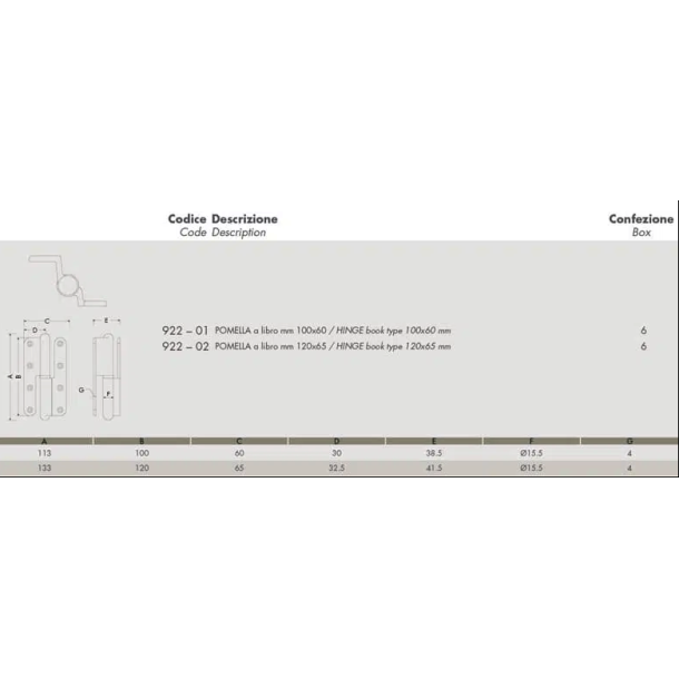 Hngsler, messing 100 x 60 mm