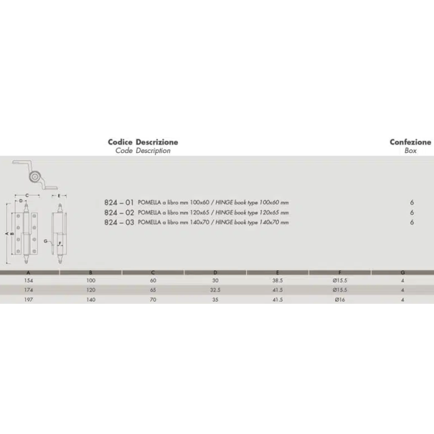 Hngsler, messing 100 x 60 mm