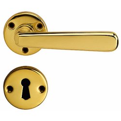 Drgreb incl. rosetter &amp; ngleskilte<br>gamle dre uden 40 mm huller i drpladen