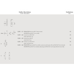 Drholder, rustfri fjeder,  m. anslagsfste Aa. 