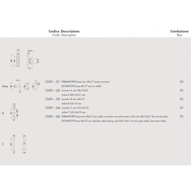 Drholder, rustfri fjeder,  m. anslagsfste Aa. 