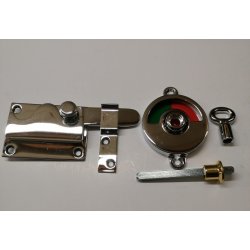 Komplet toiletl�s med n�gle<br>Langt lukke