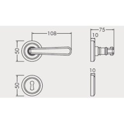 Drgreb incl. rosetter &amp; ngleskilte