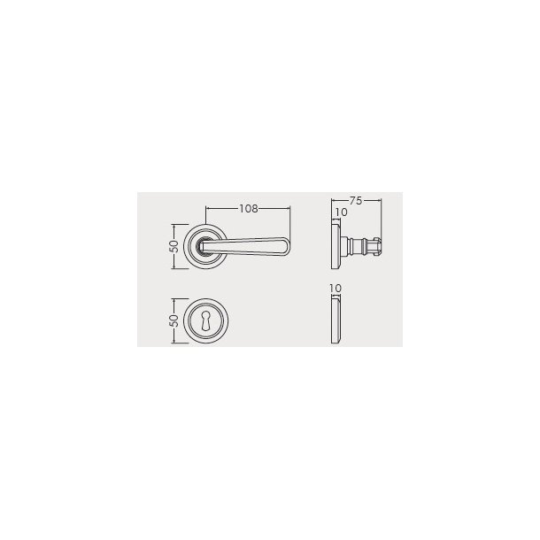 Drgreb incl. rosetter &amp; ngleskilte