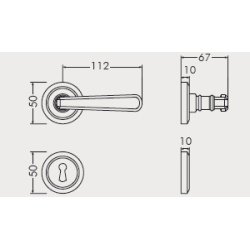 Drgreb incl. rosetter &amp; ngleskilte + returfjeder