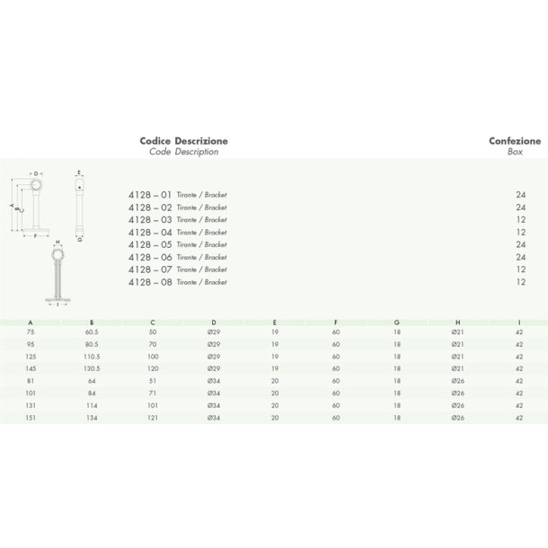 Rrholder <br>  20 mm - Hjde 95 mm