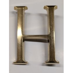 Bogstaver 50mm med stifter Ubehandlet H