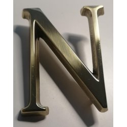 Bogstaver 50mm med stifter Ubehandlet H