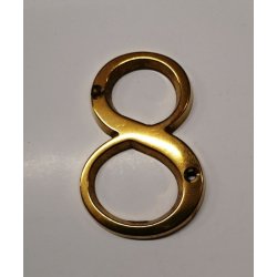 Husnummer 80 mm til skruer