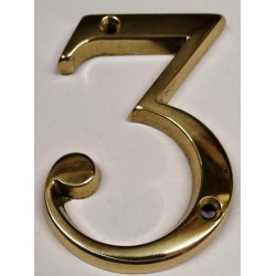 Husnummer 80 mm til skruer