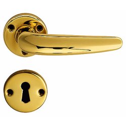 Drgreb incl. rosetter &amp; ngleskilte<br>gamle dre uden 40 mm huller i drpladen