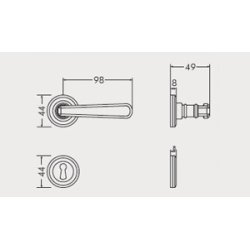 Drgreb incl. rosetter &amp; ngleskilte