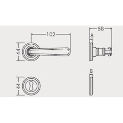Drgreb incl. rosetter &amp; ngleskilte