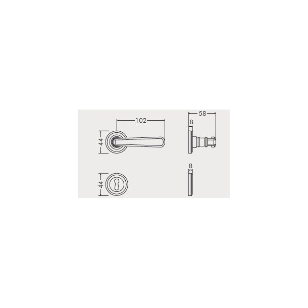 Drgreb incl. rosetter &amp; ngleskilte