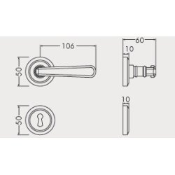 Drgreb incl. rosetter &amp; ngleskilte + returfjeder