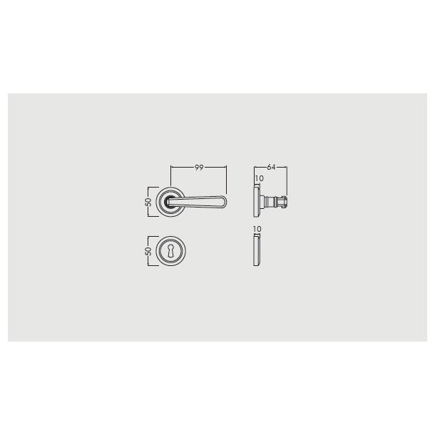 Drgreb incl. rosetter &amp; ngleskilte<br>Hjlpefjeder i drgrebsroset