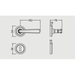 Drgreb incl. rosetter &amp; ngleskilte