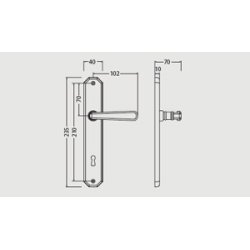 Drgreb m.langskilt og returfjeder