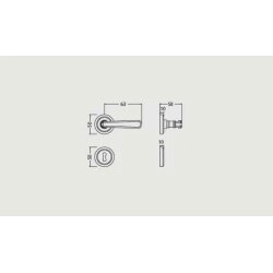 Drgreb incl. rosetter &amp; ngleskilte + returfjeder