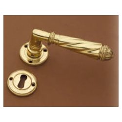 Drgreb incl. rosetter &amp; ngleskilte<br>gamle dre uden 40 mm huller i drpladen