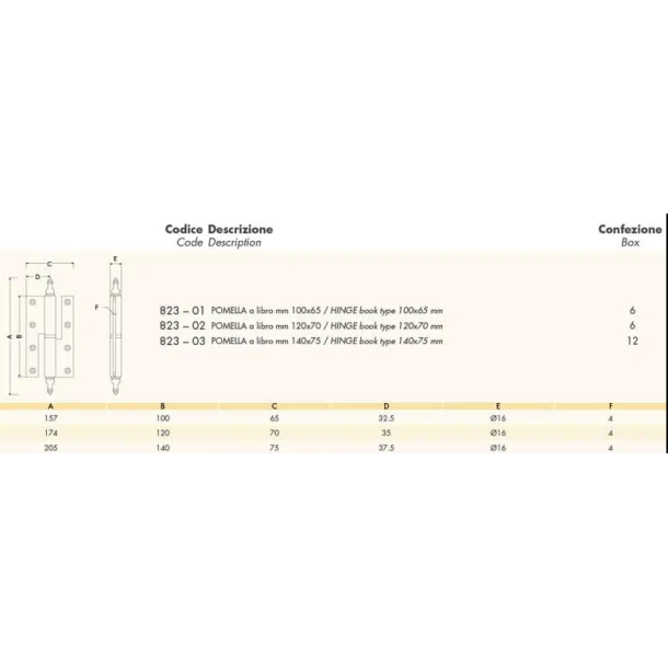 Hngsler, messing 100 x 65 mm