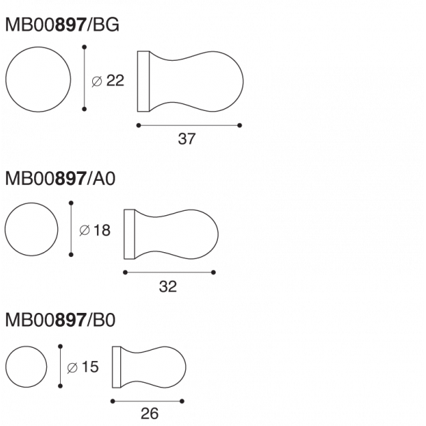 Designerknopper - Benedicte