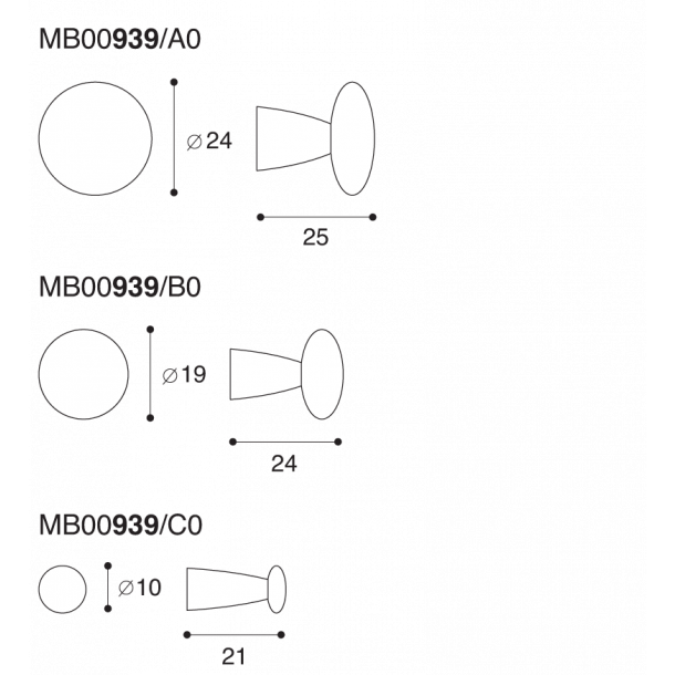 Designerknopper - Claudia