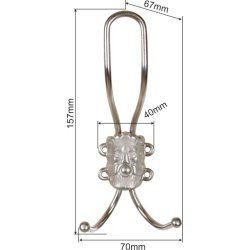 Hattekrog, messing bruneret