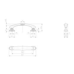 Kkkengreb<br> C/C: 64 - 96 - 192 mm