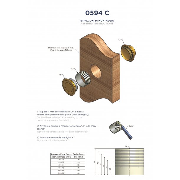 Skydedrsskl m. Magnetlg - hul/hul - st