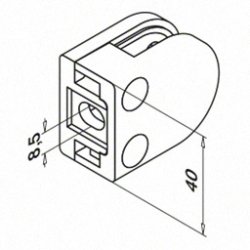  Glasklemme Model 2700<br>ZINK - flad eller rr<br>Glasstruktur: monolitisk / lamineret