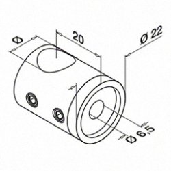 Tvrstangsholder -  12 mm