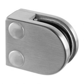 Glasklemme Model 2700<br> AISI 304 - flad eller rr<br>Glasstruktur: monolitisk / lamineret