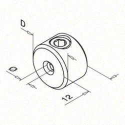Kabelstopper : 3,2 - 6,0 mm
