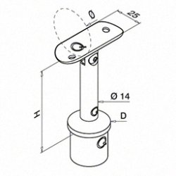 Hndlistesttte justerbar