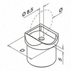 R�radapter, R�r � 42.4 mm x 2 mm - R�r 48.3 mm